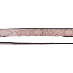 10mm Embossed South Western Leather - Beige