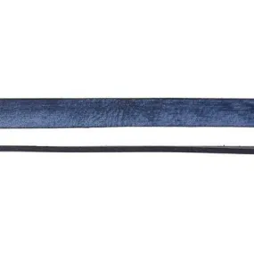 10mm Vintage Flat Leather - Midnight by the Foot