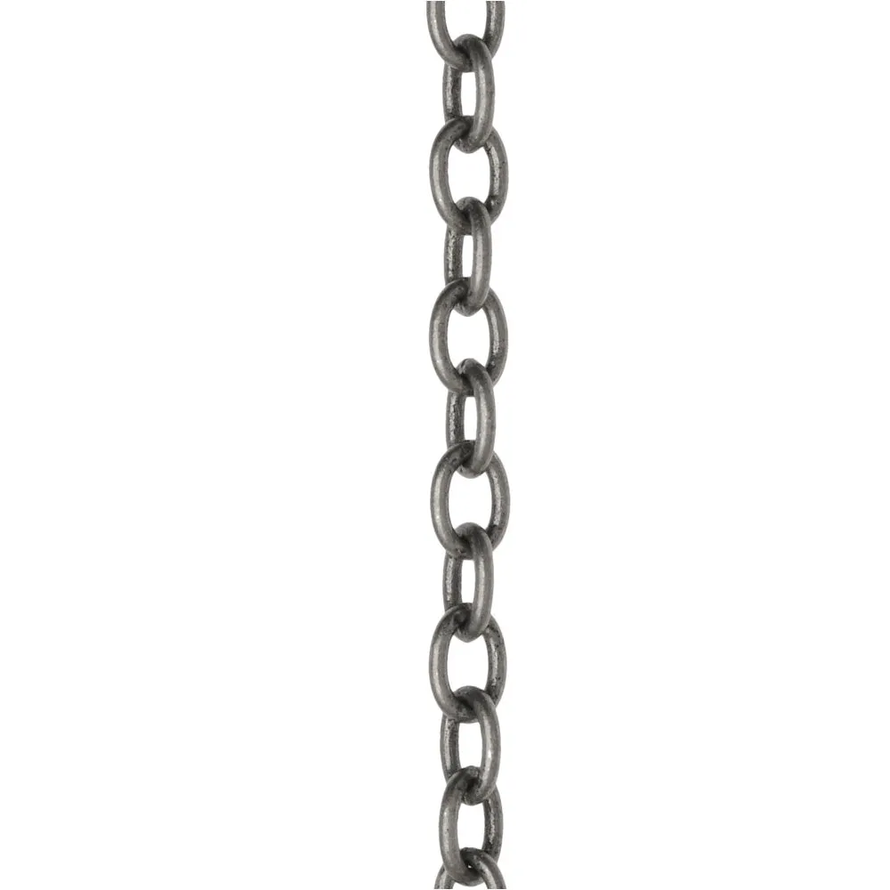 Antiqued Silver Plated Cable Chain, Oval 6x4mm, by the Foot