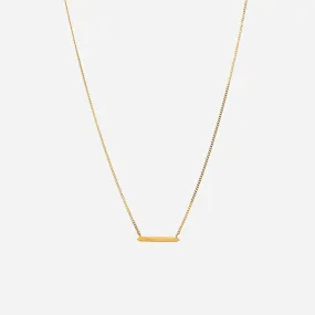 Band Beside 10K Gold Necklace