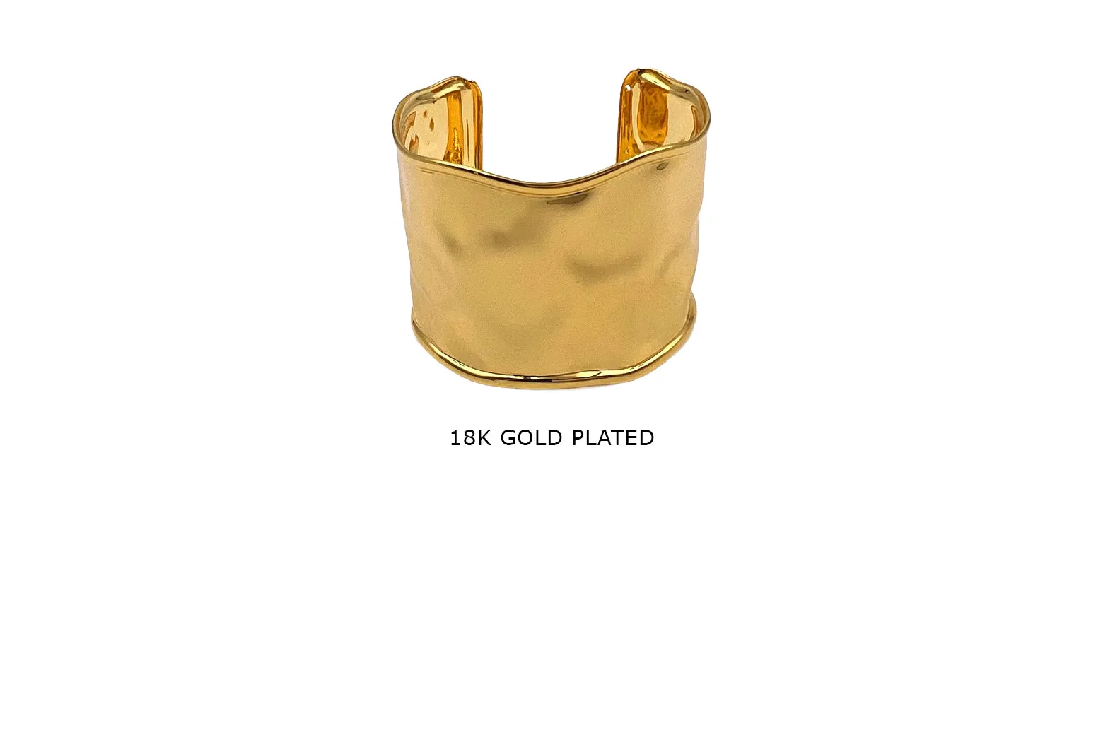 BB2013 18k Gold Plated Shiny Cuff Bracelet