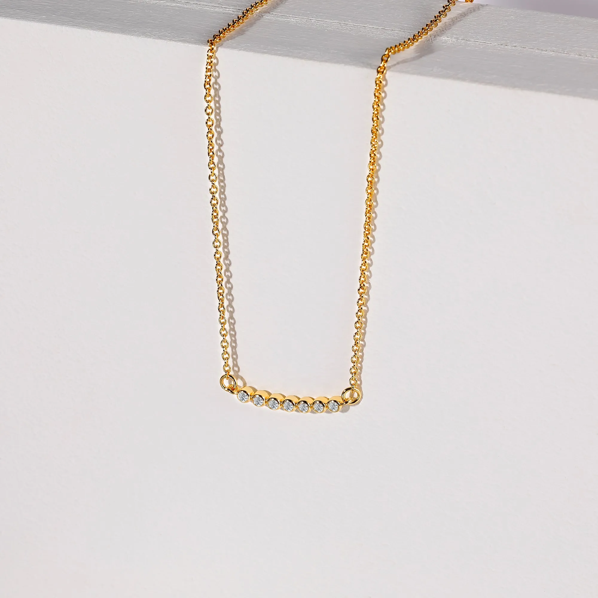 Bezel Bar Necklace
