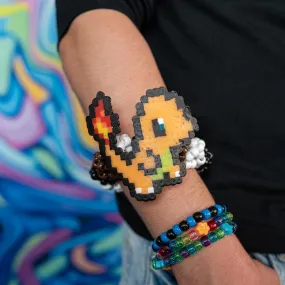 Charmander Rave Kandi Cuff Bracelet
