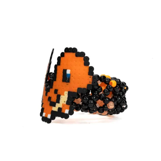 Charmander Rave Kandi Cuff Bracelet