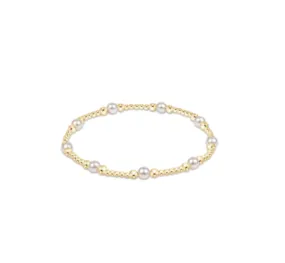Enewton Classic Purpose Pattern 4mm Bead Bracelet - Pearl
