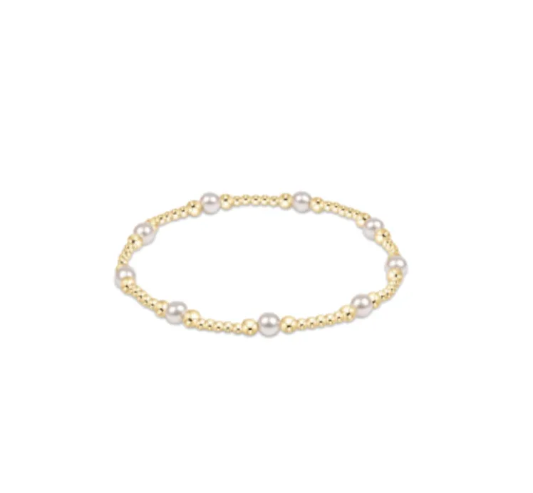Enewton Classic Purpose Pattern 4mm Bead Bracelet - Pearl