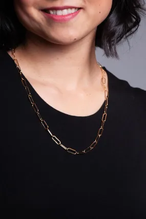 Final Touch Necklace - 5/8" Oval Gold Fill