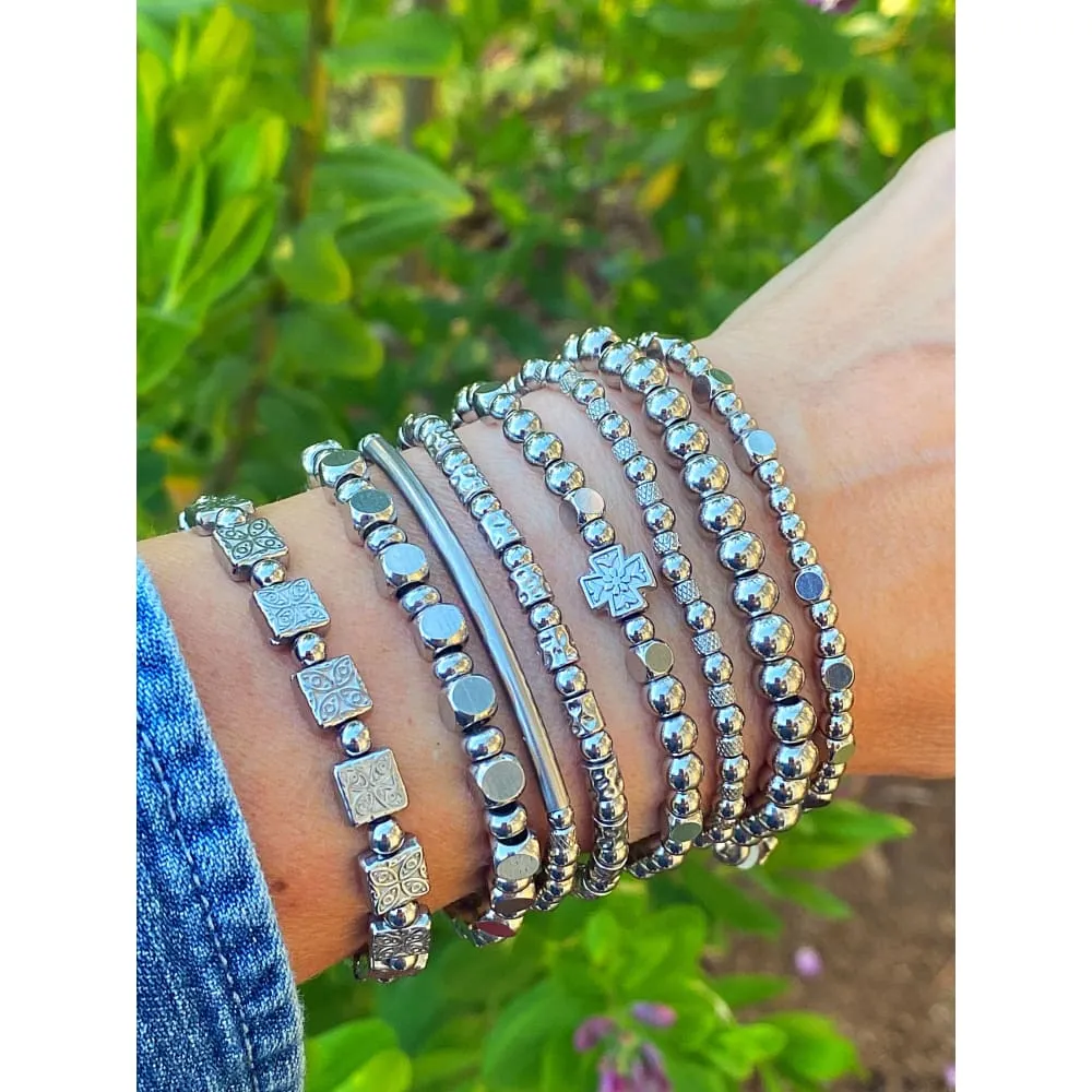 FLOWER MINI CROSS BRACELET