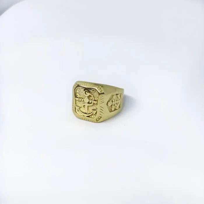 Gold Anchor Ring
