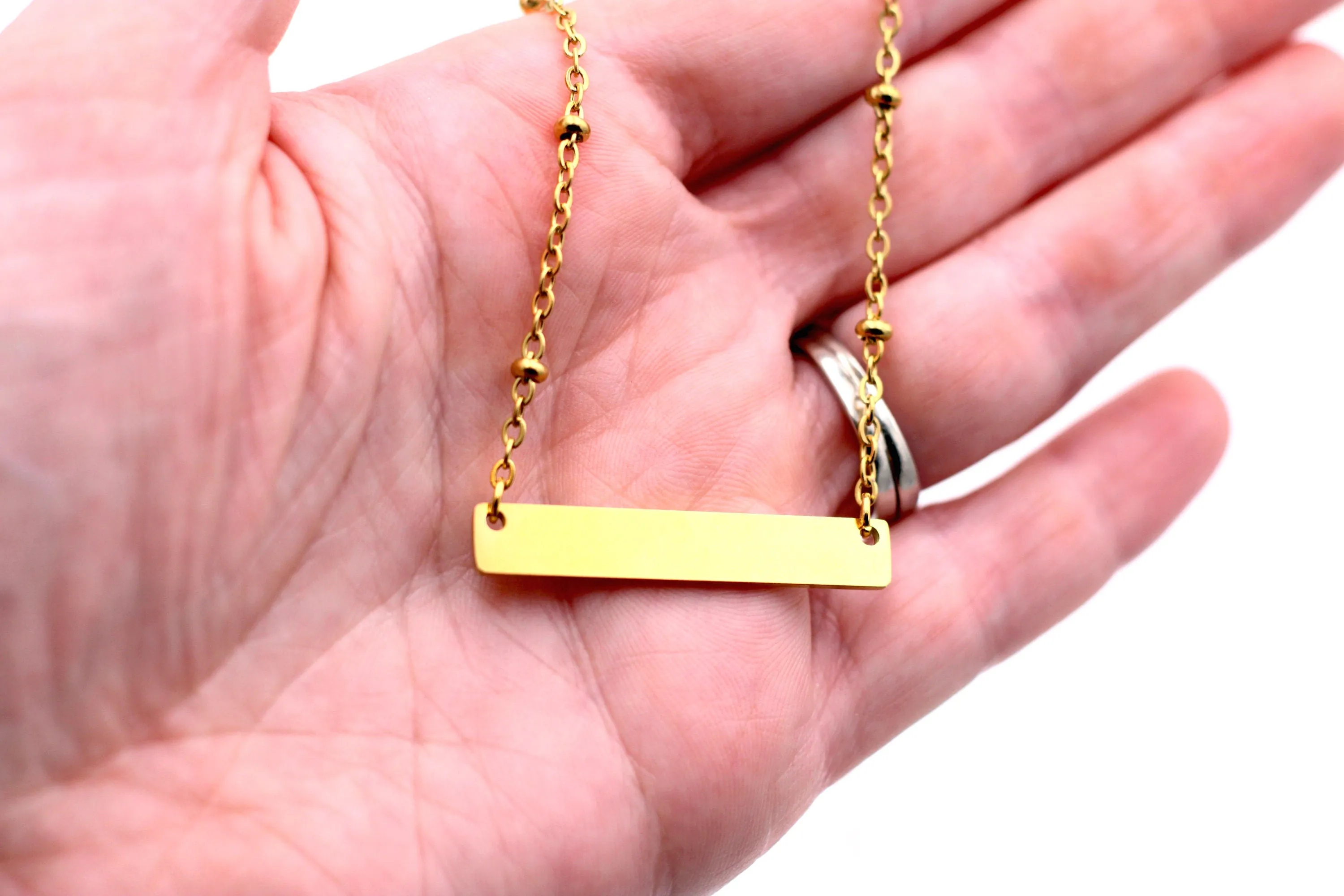 Gold Bar Necklace