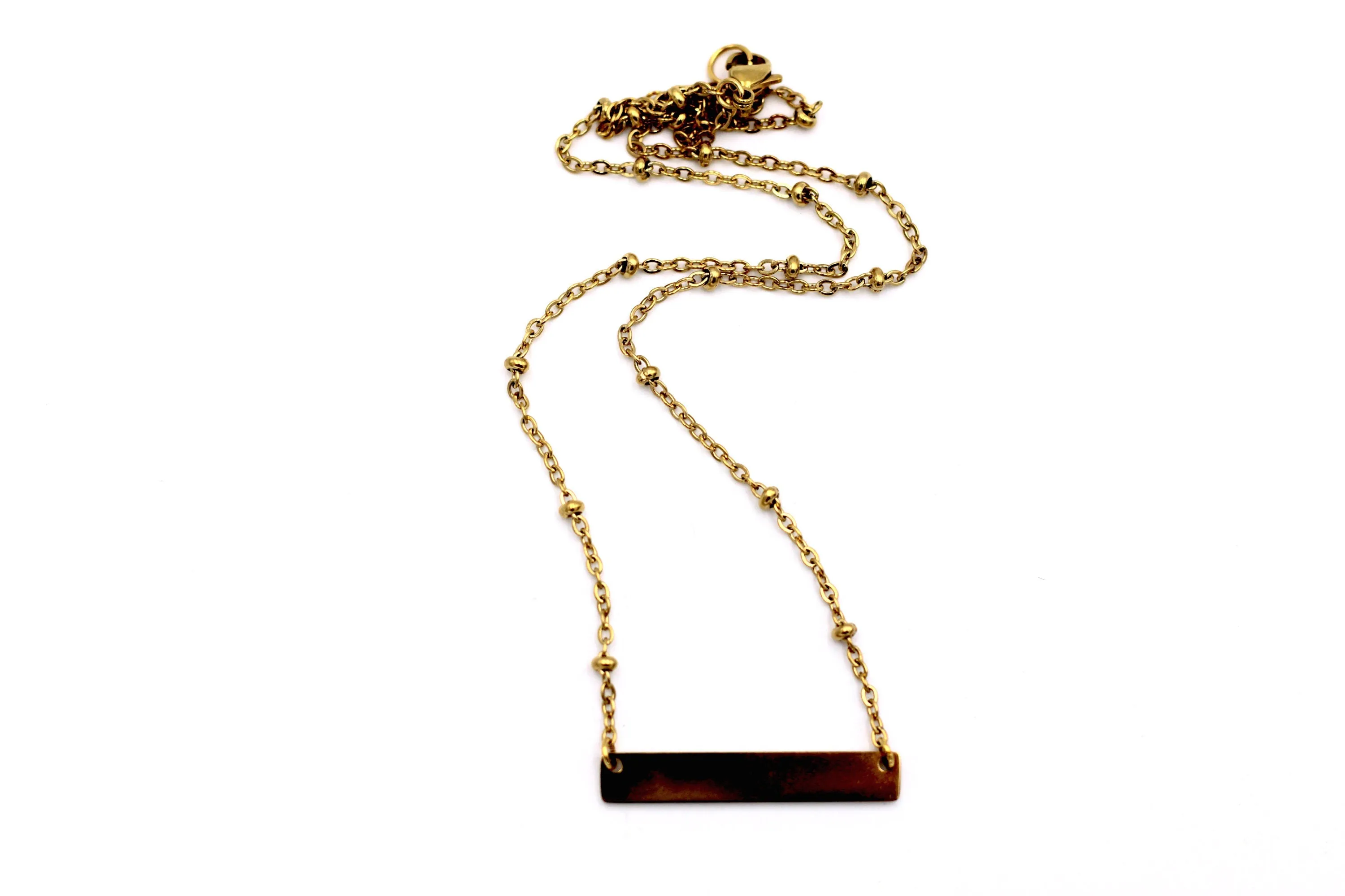 Gold Bar Necklace
