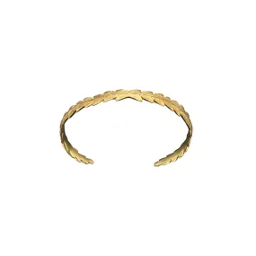 Gold Fern Leaf Cuff - Large
