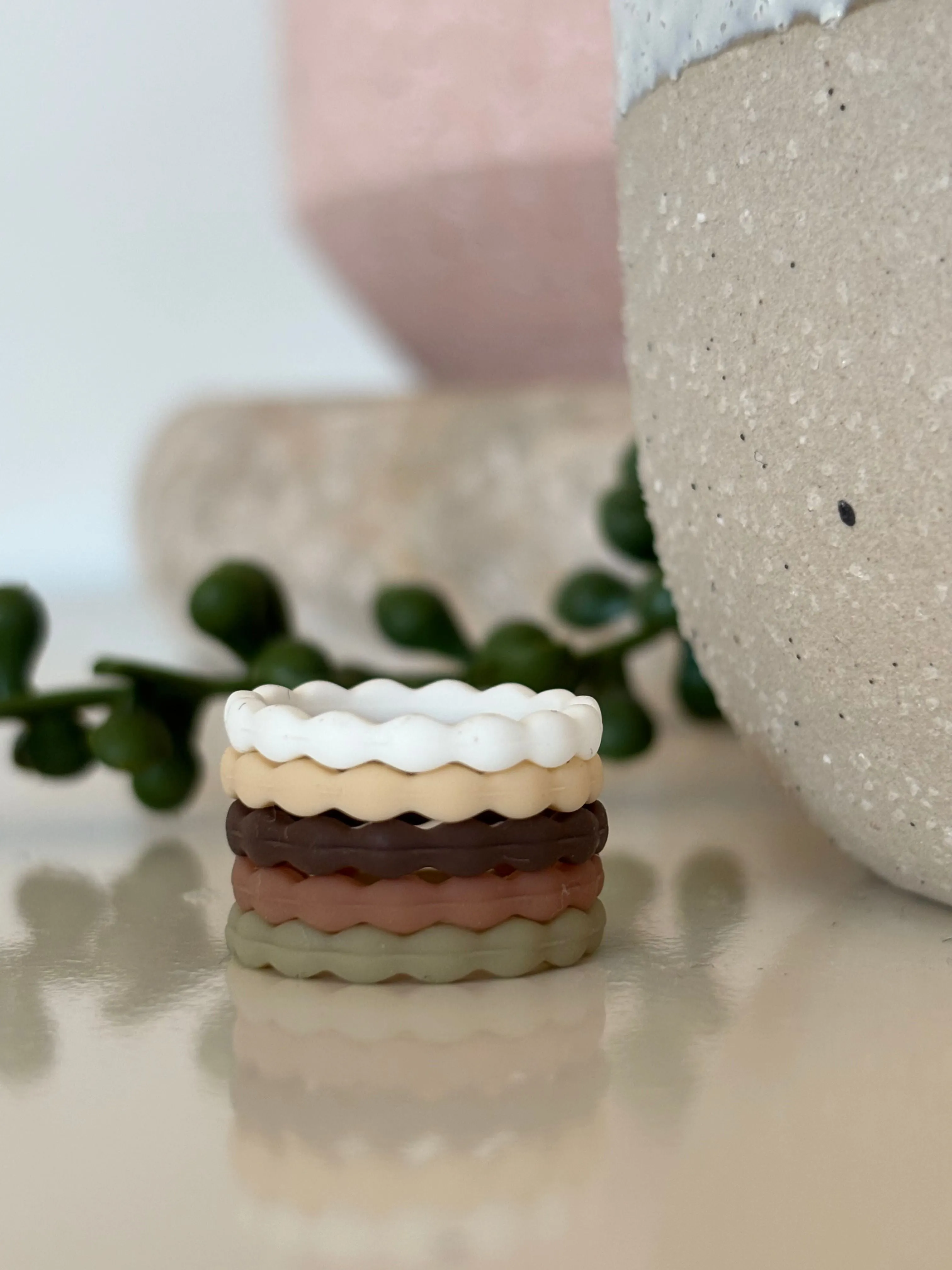 Jaspa - Set of 5 Women's Silicone Rings