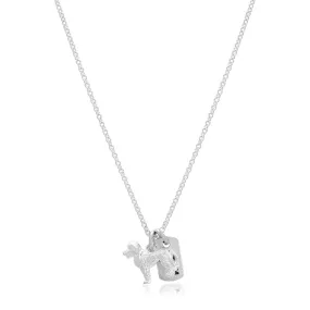 Labradoodle Personalised Silver Dog Tag Necklace
