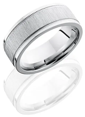 Lashbrook CC8FEC2WUMIL Cross Satin Finish Wedding Band - Cobalt Chrome
