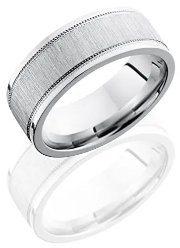 Lashbrook CC8FEC2WUMIL Cross Satin Finish Wedding Band - Cobalt Chrome