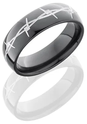 Lashbrook Z7D/BARB Wedding Band - Zirconium