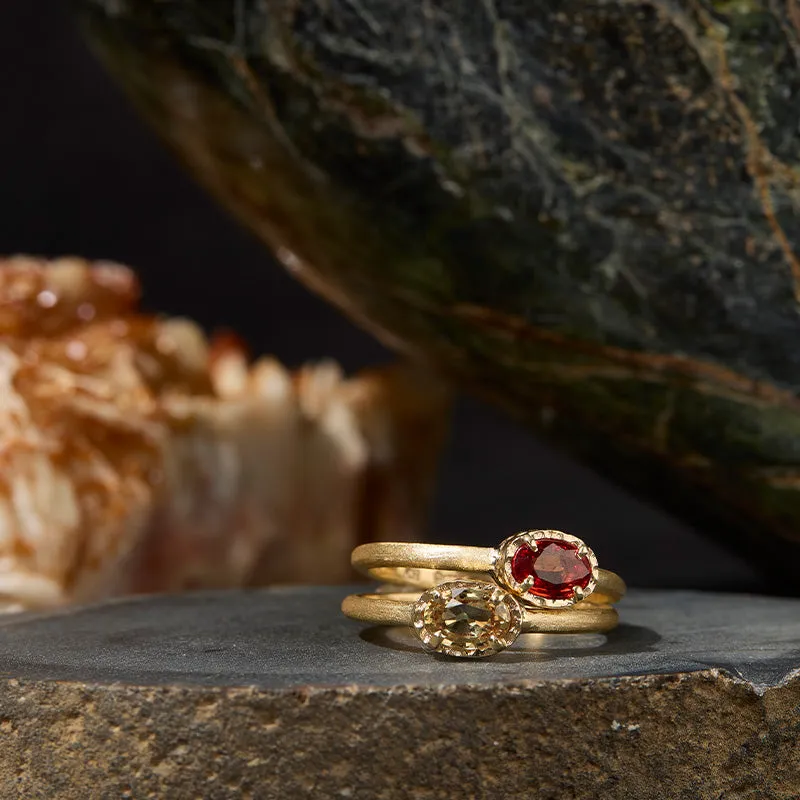 Mini Ceres Ring, Yellow Sapphire, 9kt Yellow Gold
