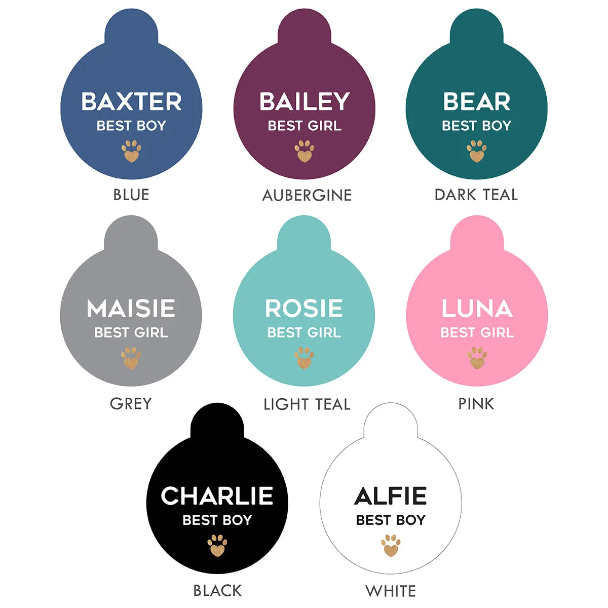 Personalised Wedding Pet Tag