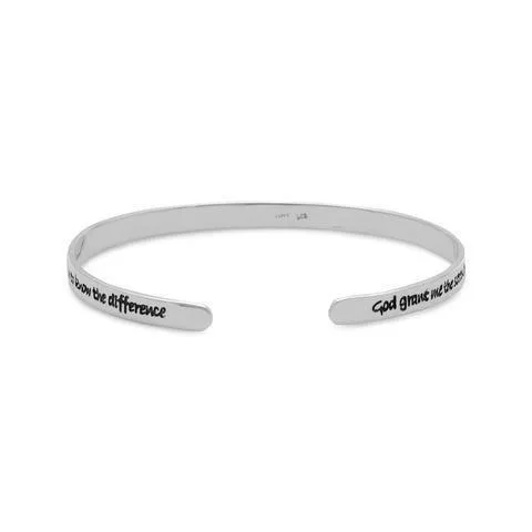 Serenity Prayer Bracelet - Sterling Silver