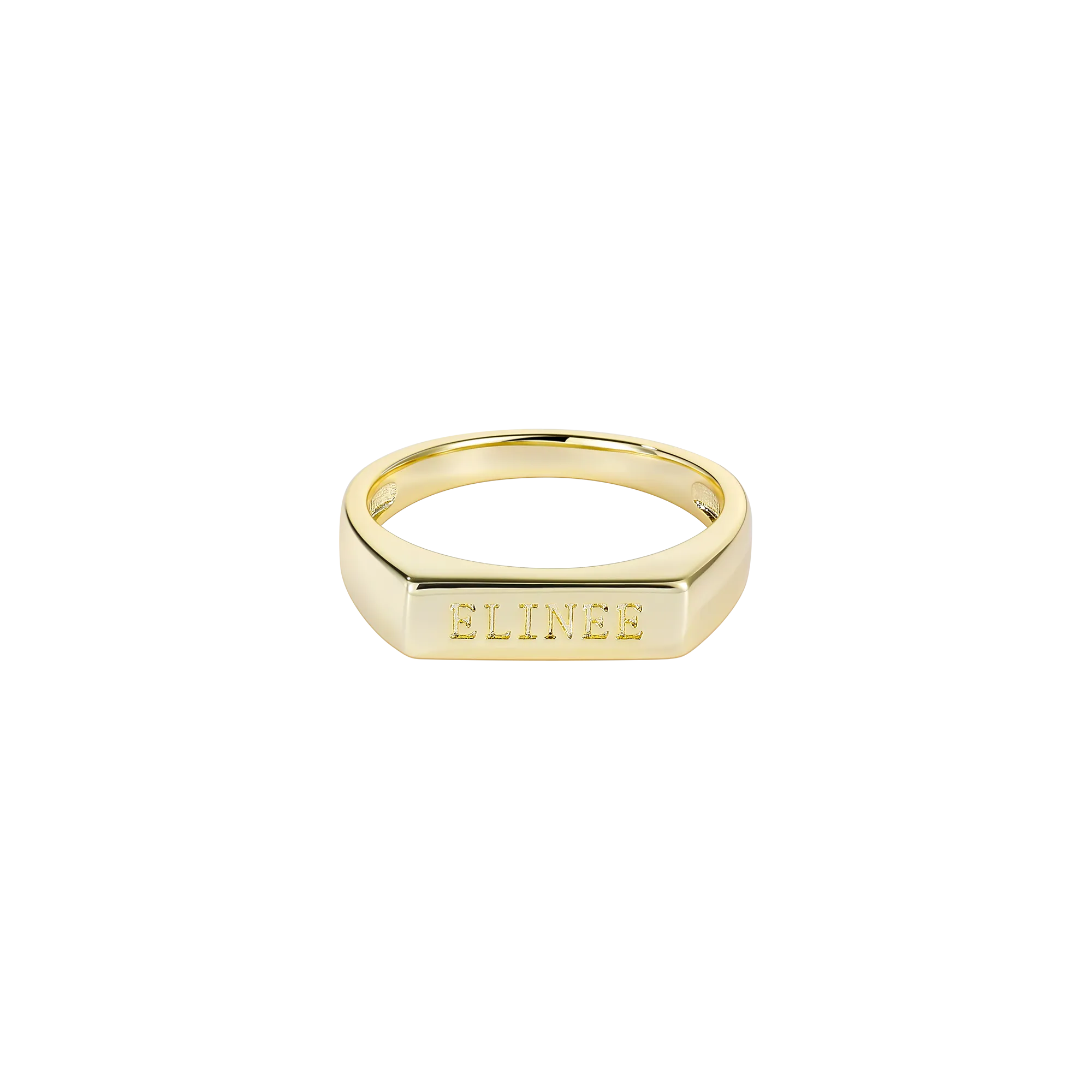 Square Signet Solid Gold Ring