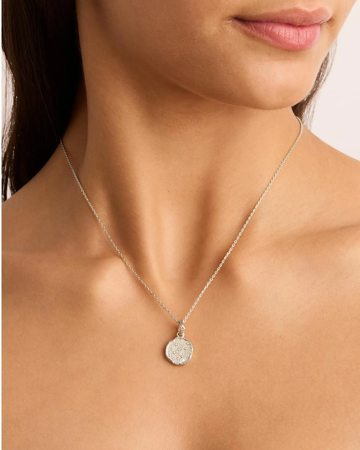 Sterling Silver Cosmic Love Zodiac Annex Link Pendant - Virgo