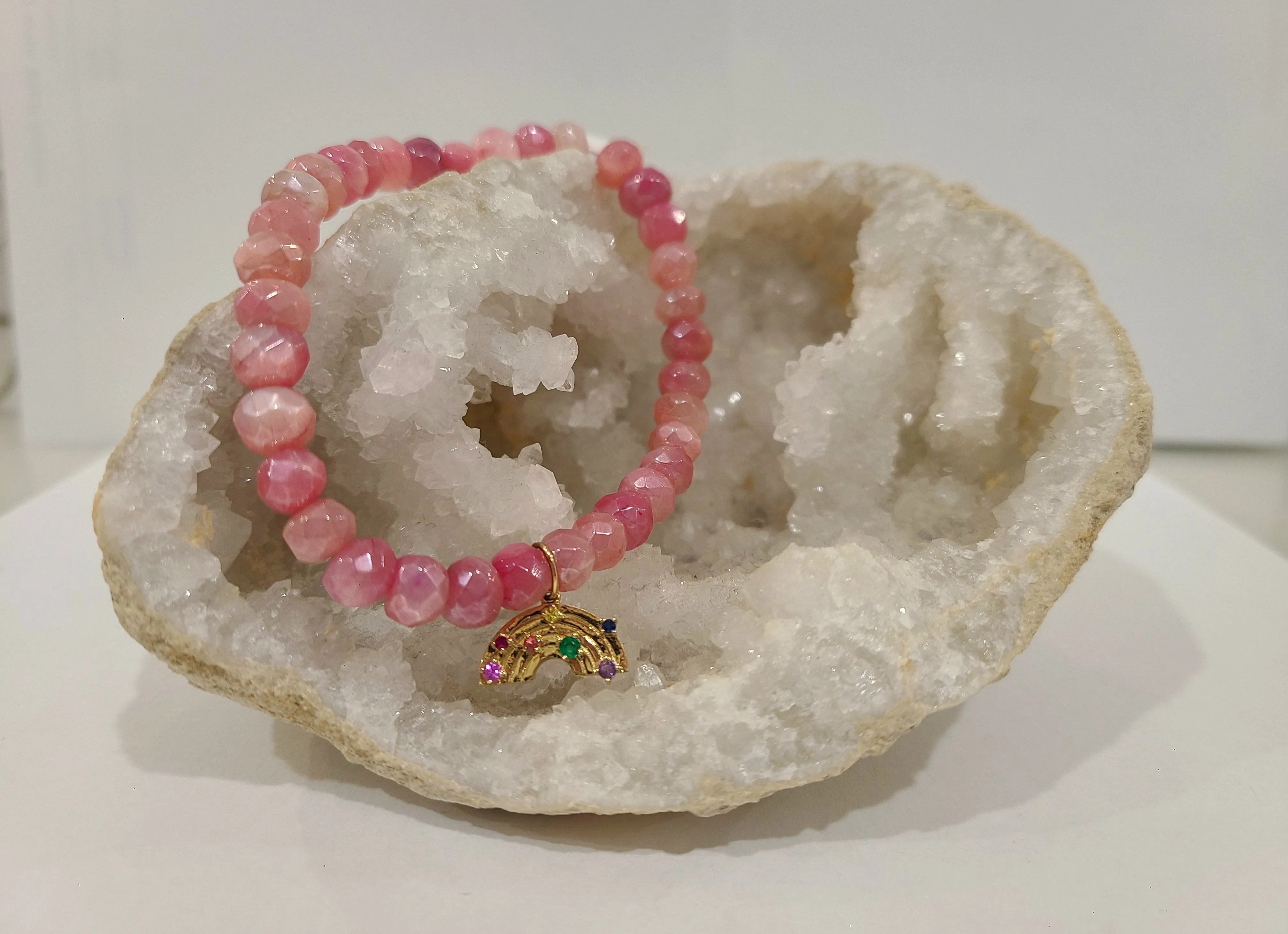 Sydney Evan Beaded Bracelets With 14k Gold Charms
